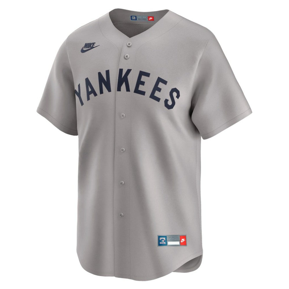 Babe Ruth New York Yankees Throwback Cooperstown Collection Limited Jersey Gray