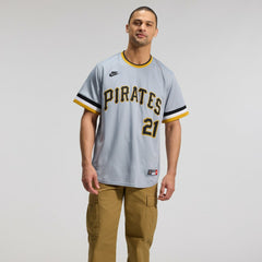 Roberto Clemente Pittsburgh Pirates Throwback Cooperstown Collection Limited Jersey Gray