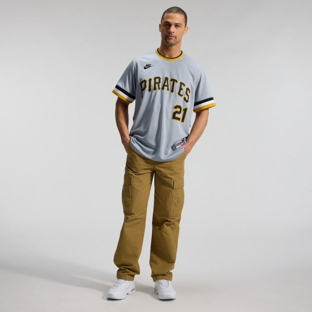 Roberto Clemente Pittsburgh Pirates Throwback Cooperstown Collection Limited Jersey Gray