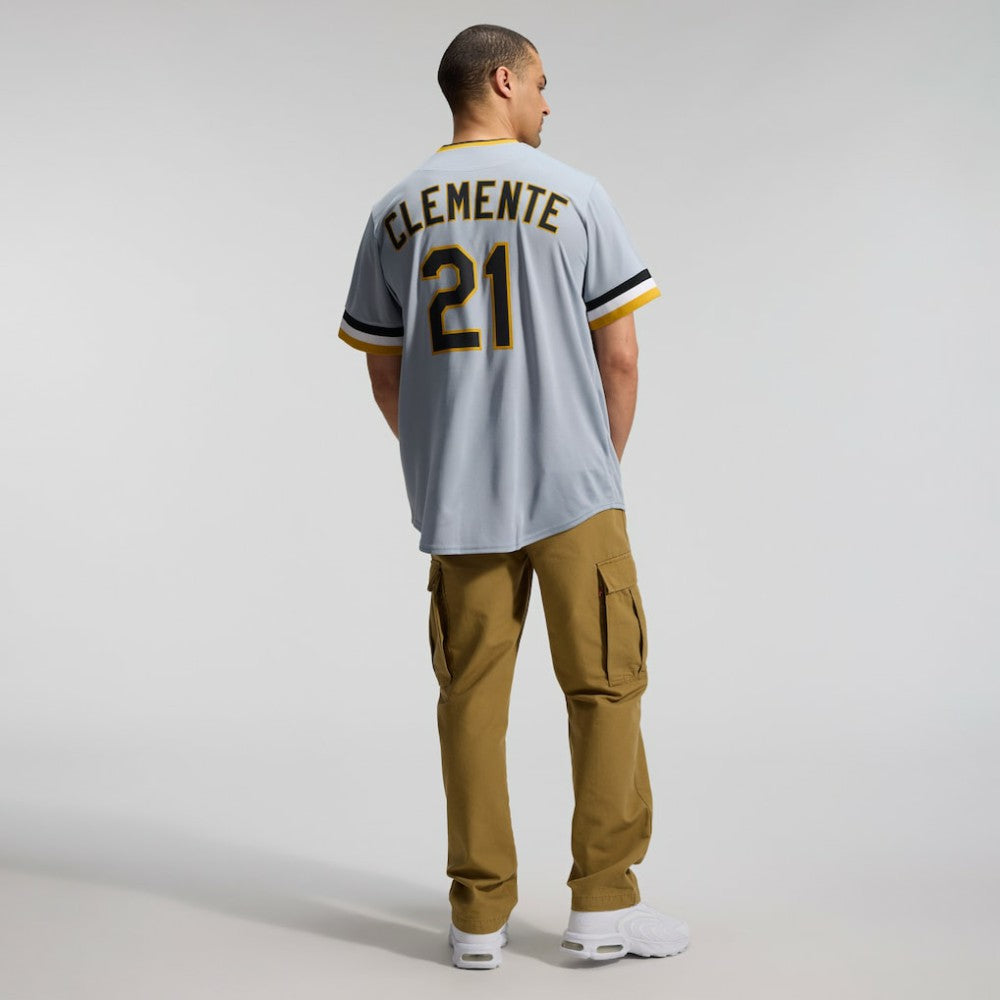 Roberto Clemente Pittsburgh Pirates Throwback Cooperstown Collection Limited Jersey Gray