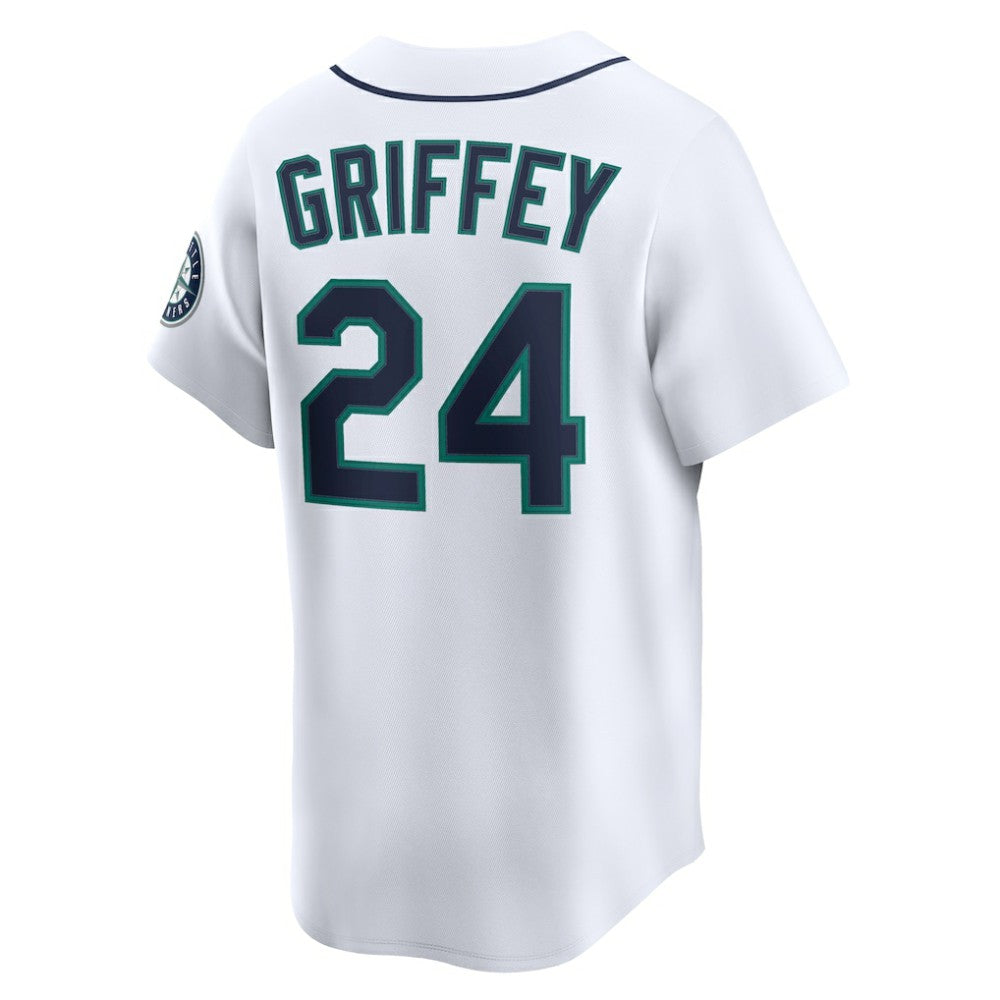 Ken Griffey Jr. Seattle Mariners Throwback Cooperstown Collection Limited Jersey White
