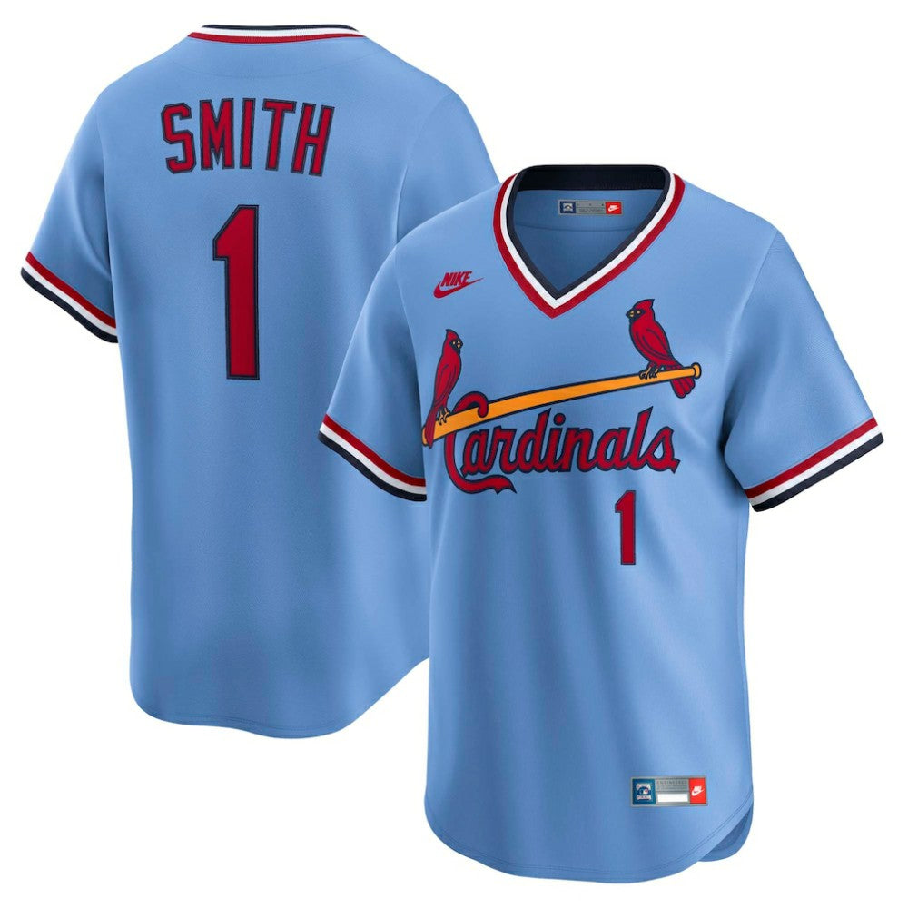 Ozzie Smith St. Louis Cardinals Throwback Cooperstown Collection Limited Jersey Blue