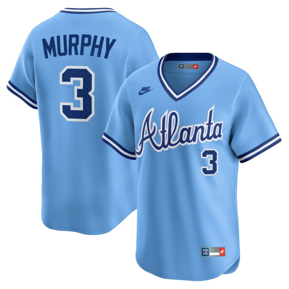 Dale Murphy Atlanta Braves Throwback Cooperstown Collection Limited Jersey Light Blue