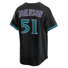 Randy Johnson Arizona Diamondbacks Throwback Cooperstown Collection Limited Jersey Black