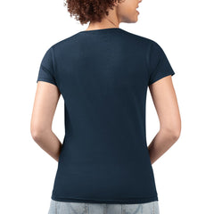 Minnesota Twins G-III 4Her by Carl Banks Women's Super-Slim Fit Lightweight Flowers Graphic V-Neck T-Shirt Navy