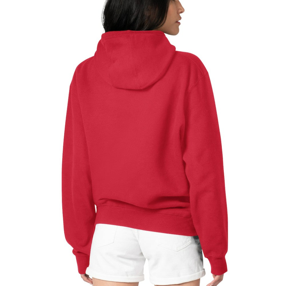 Los Angeles Angels G-III 4Her by Carl Banks Women's Flowers Graphic Pullover Hoodie Red