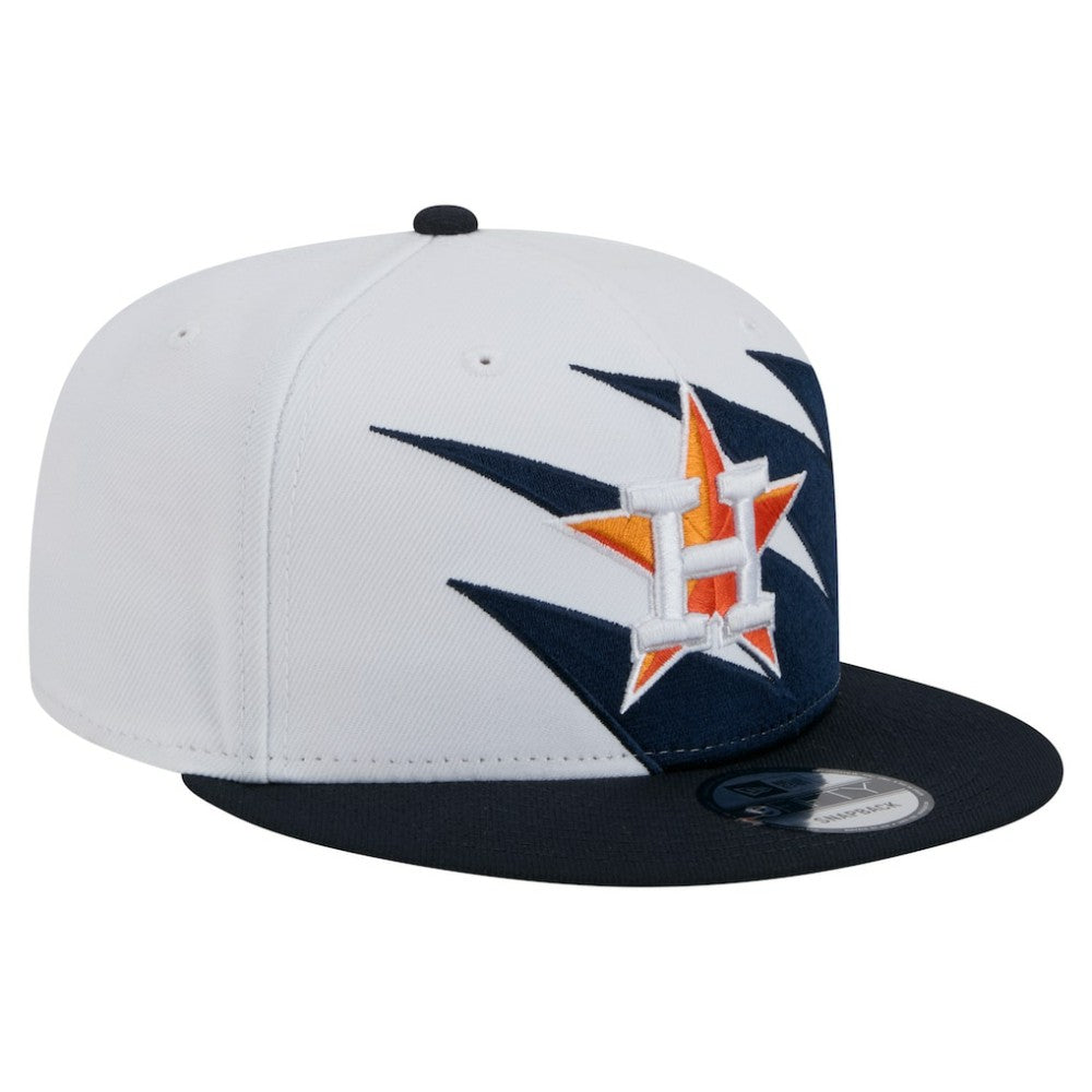 Houston Astros Jagged 9FIFTY Snapback Hat Navy/White