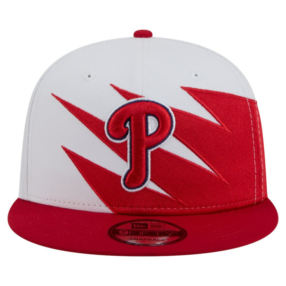 Philadelphia Phillies Jagged 9FIFTY Snapback Hat Red/White