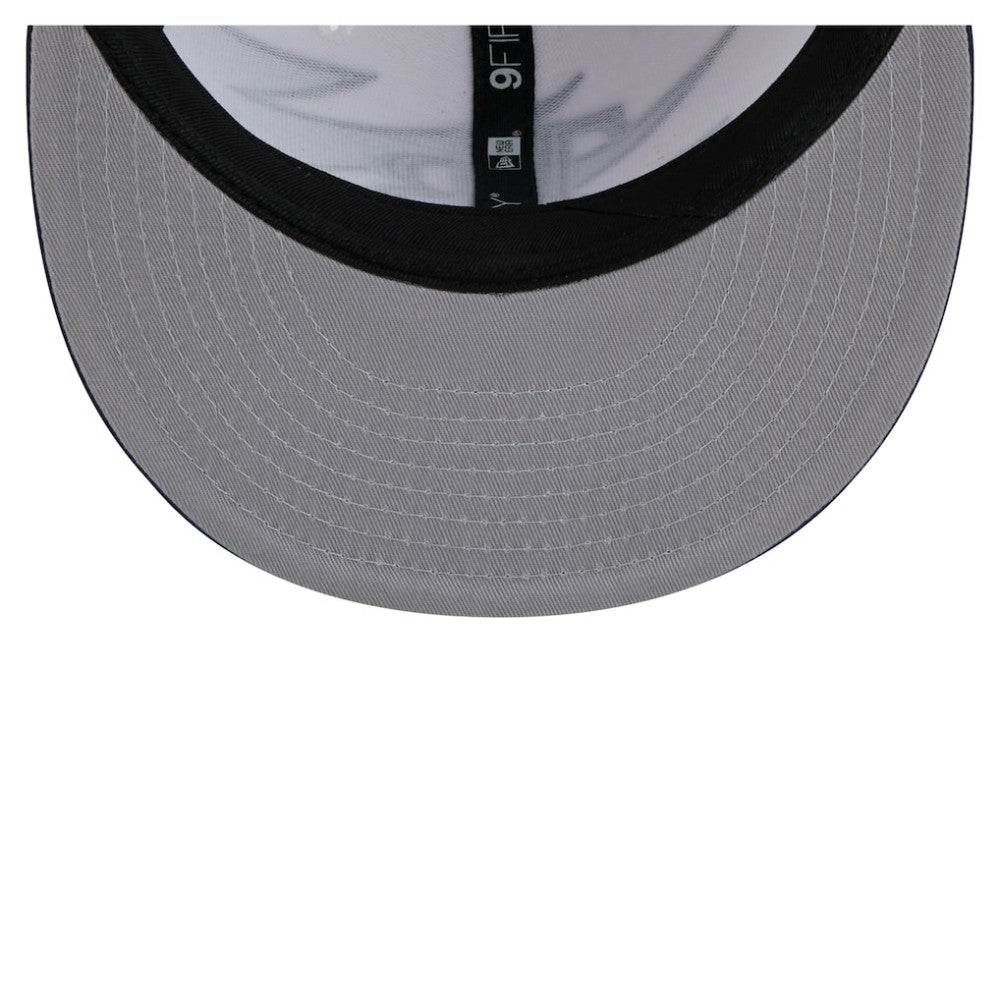 Tampa Bay Rays Jagged 9FIFTY Snapback Hat Navy/White