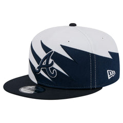 Atlanta Braves Jagged 9FIFTY Snapback Hat Navy/White