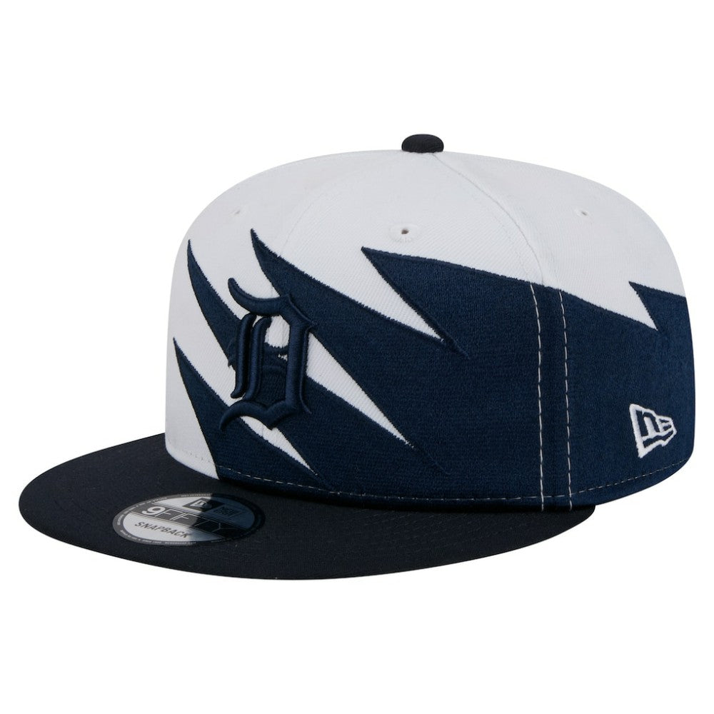 Detroit Tigers Jagged 9FIFTY Snapback Hat Navy/White