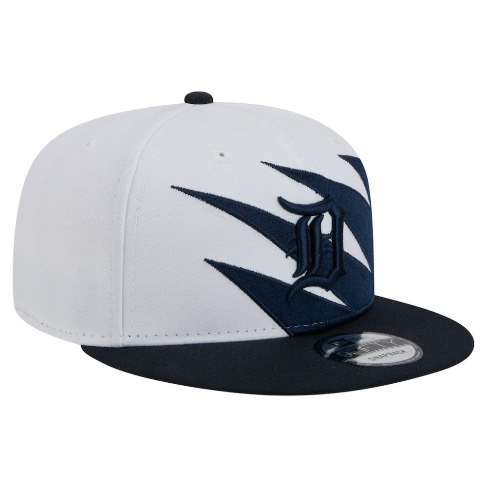 Detroit Tigers Jagged 9FIFTY Snapback Hat Navy/White