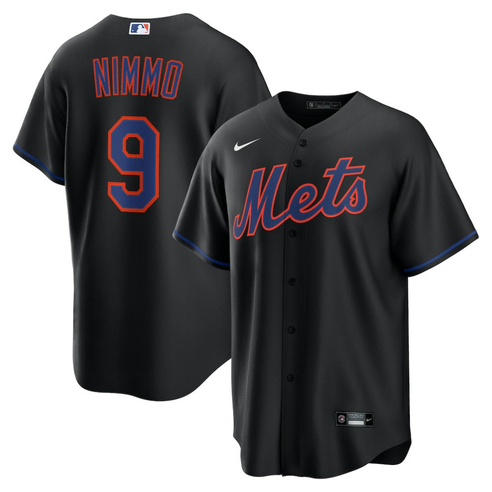 Brandon Nimmo New York Mets Alternate Replica Jersey Black