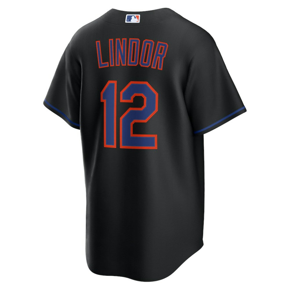 Francisco Lindor New York Mets Alternate Replica Jersey Black