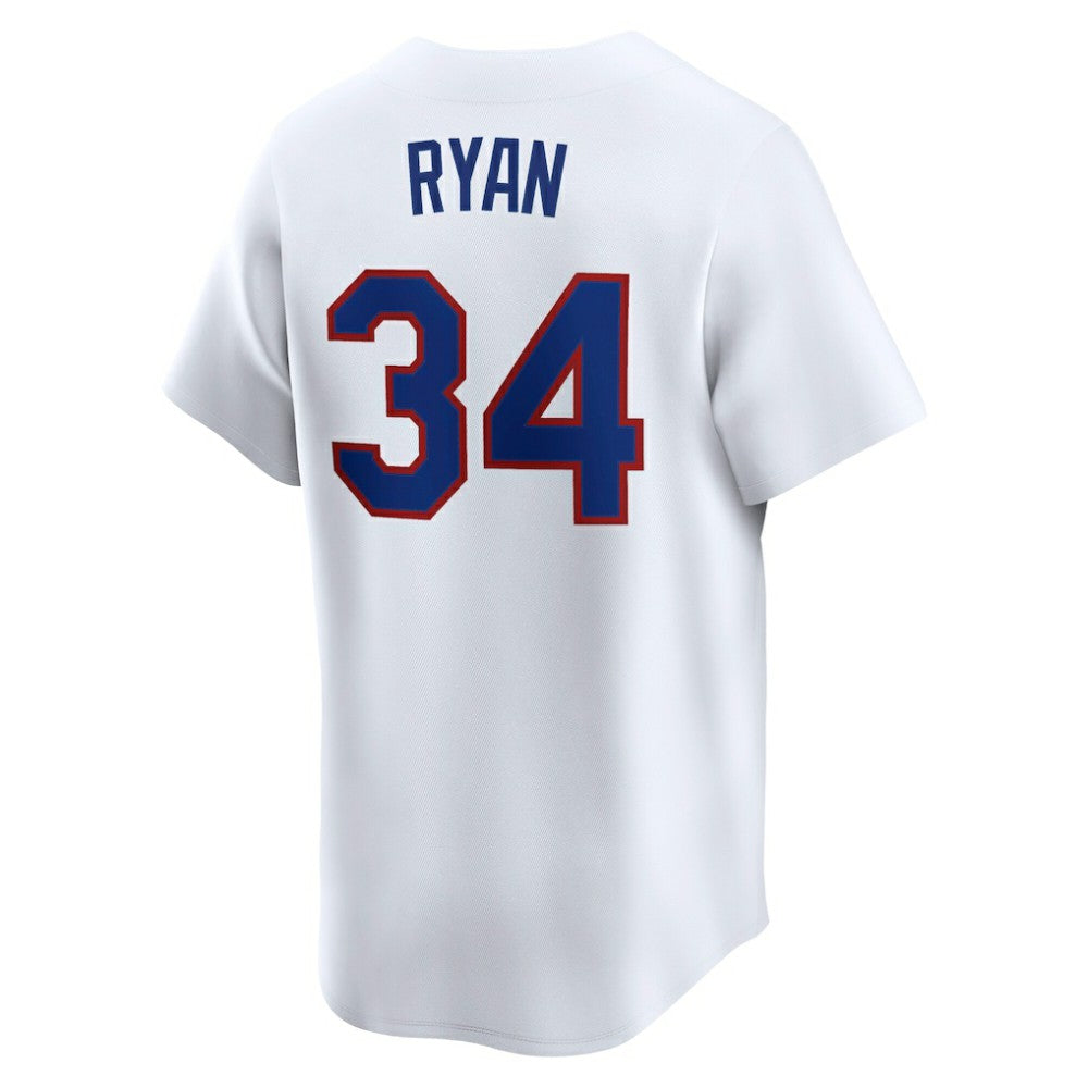 Nolan Ryan Texas Rangers Throwback Cooperstown Collection Limited Jersey White