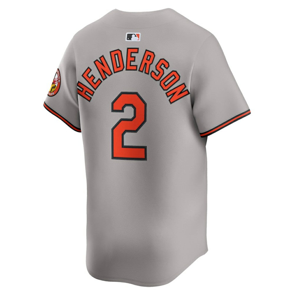 Gunnar Henderson Baltimore Orioles Road Limited Player Jersey Gray
