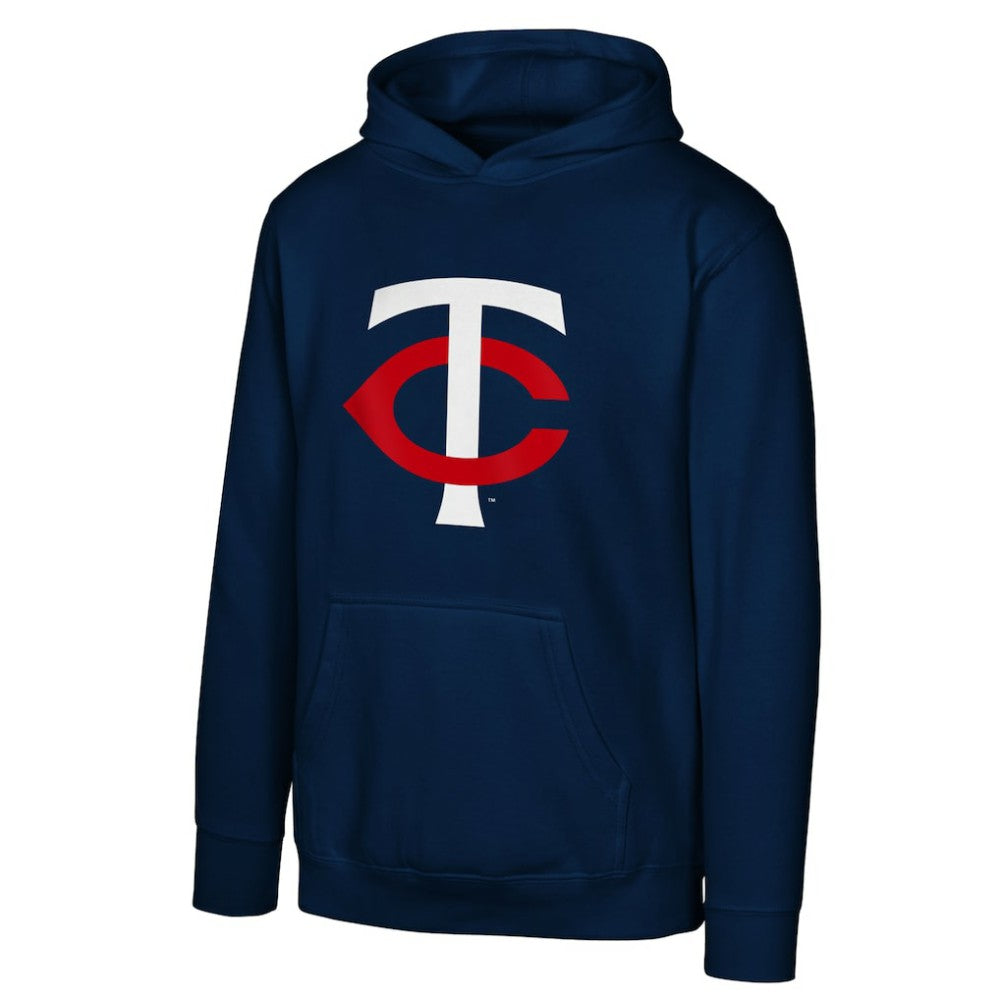 Minnesota Twins Youth Primary Logo Pullover Hoodie Navy