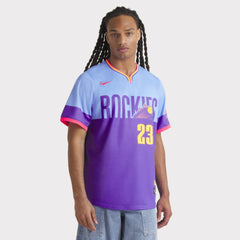 Kris Bryant Colorado Rockies 2025 City Connect Limited Player Jersey Purple/Light Blue
