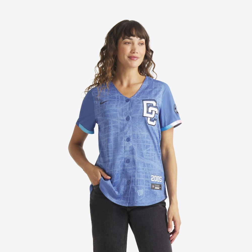 CJ Abrams Washington Nationals Women's 2025 City Connect Limited Jersey Blue