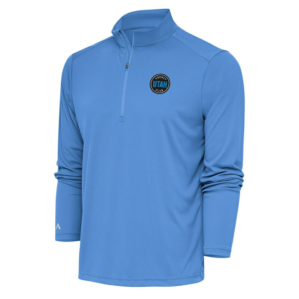 Utah Mammoth Antigua Tribute Quarter-Zip Pullover Top - Light Blue Pullover