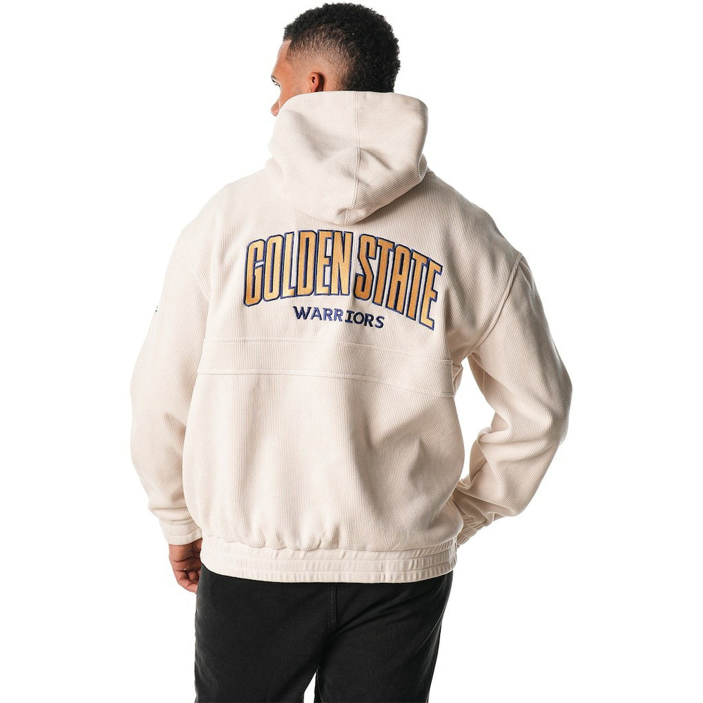 Golden State Warriors The Wild Collective Unisex Corduroy Tri-Blend Pullover Hoodie sale - Cream shop