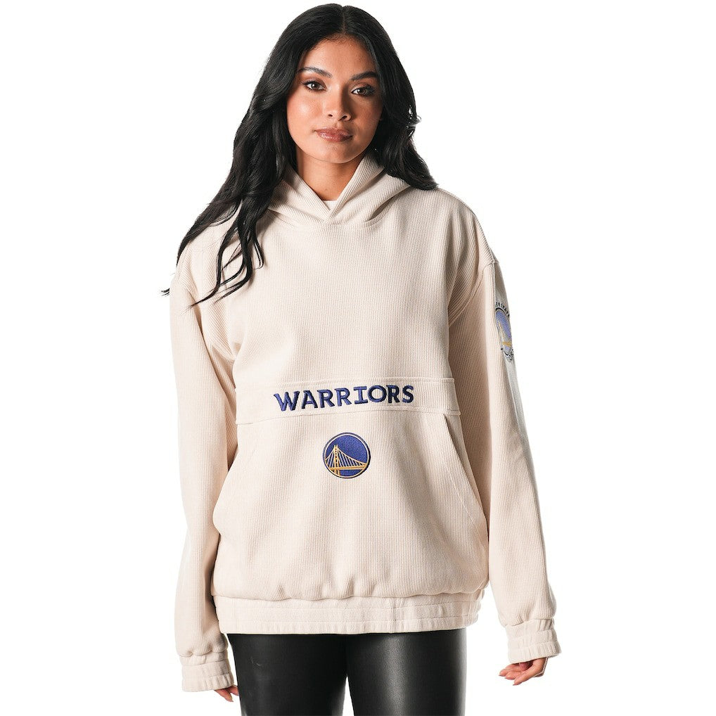 Golden State Warriors The Wild Collective Unisex Corduroy Tri-Blend Pullover Hoodie sale - Cream shop