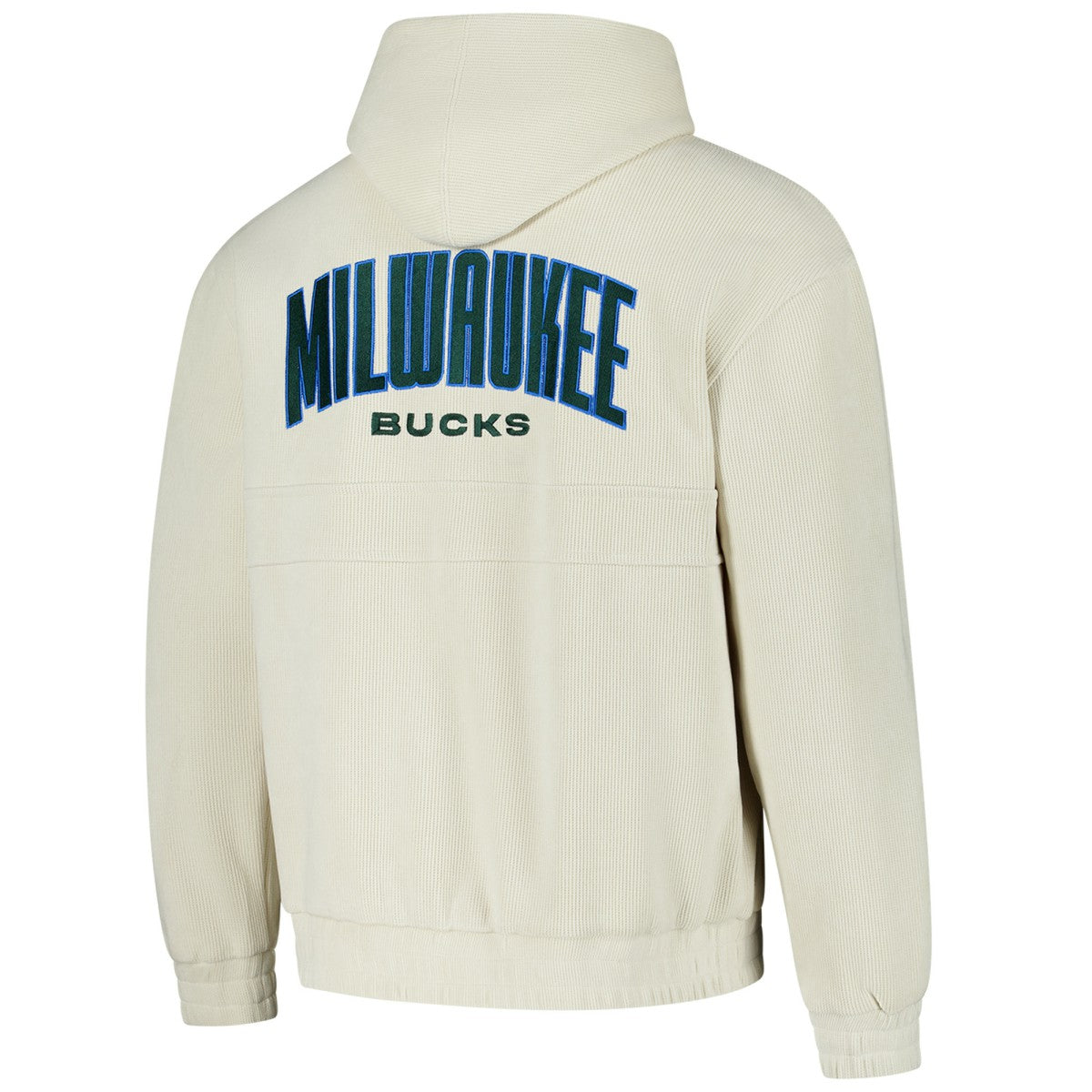 Milwaukee Bucks The Wild Collective Unisex Corduroy Tri-Blend Pullover Hoodie - Cream sale