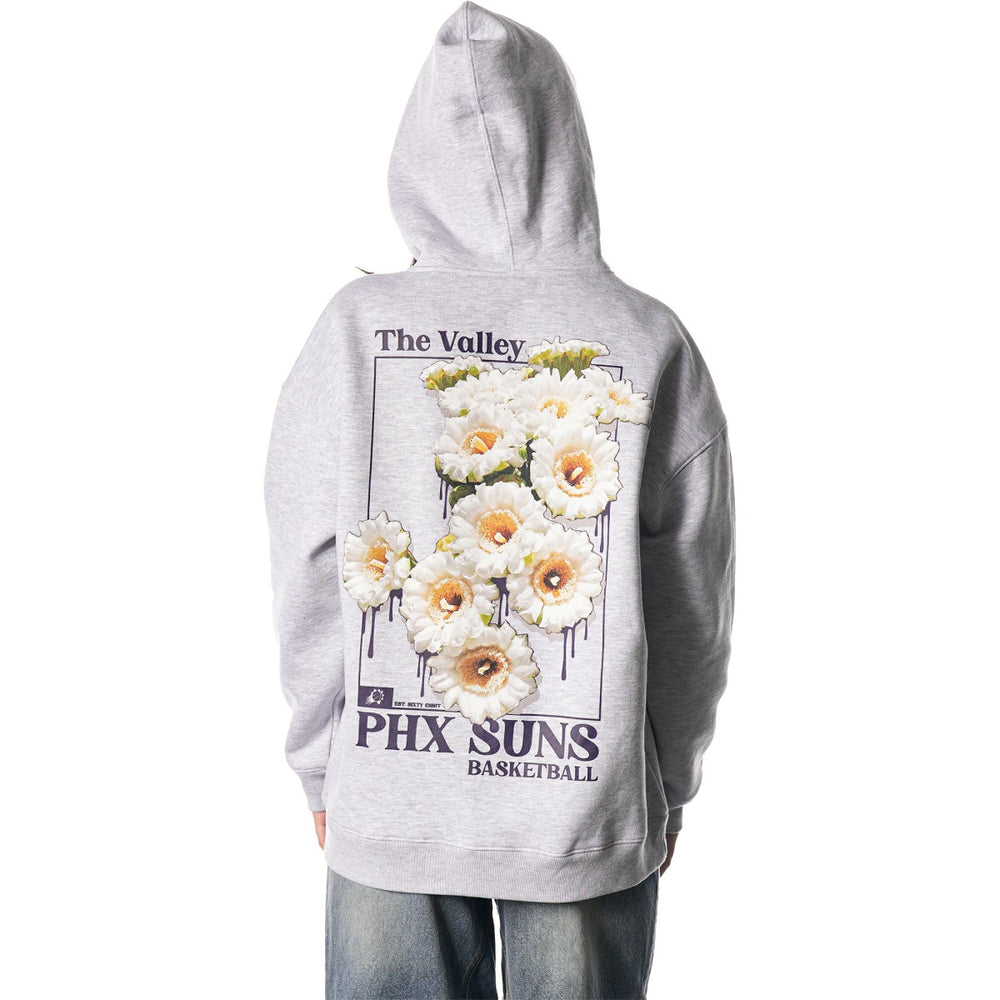 Phoenix Suns The Wild Collective Unisex Full-Zip Floral Hoodie - Heather Gray discount