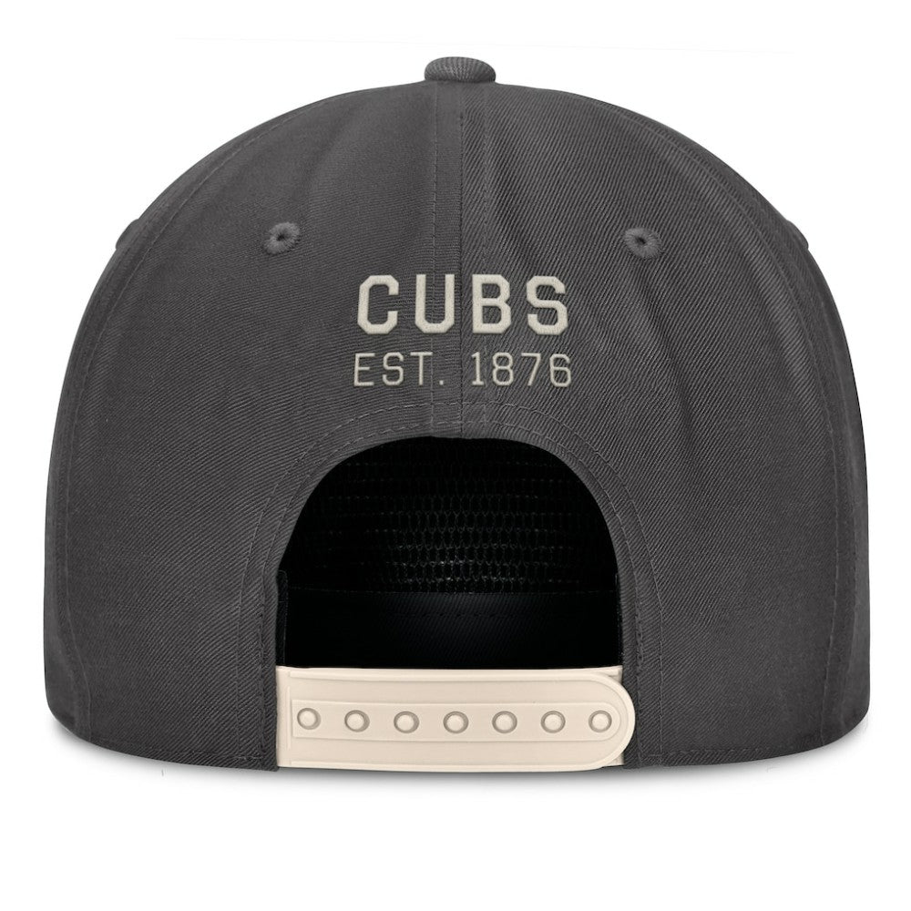 Chicago Cubs Closer Adjustable Hat Charcoal