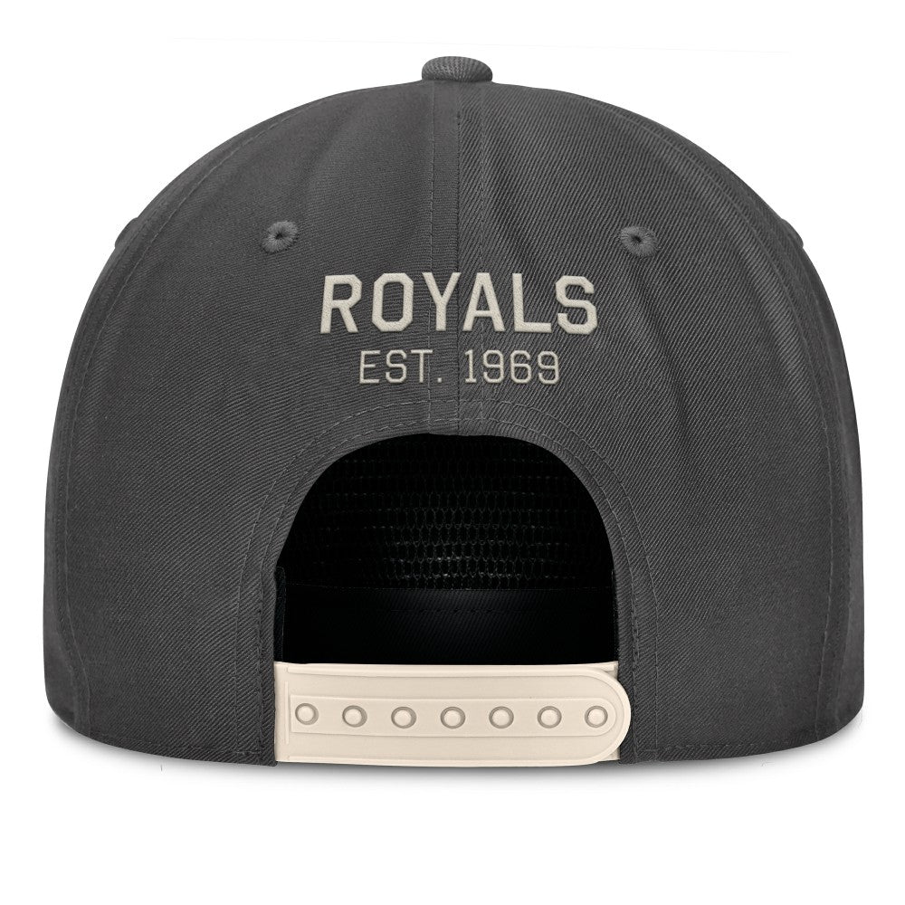 Kansas City Royals Closer Adjustable Hat Charcoal