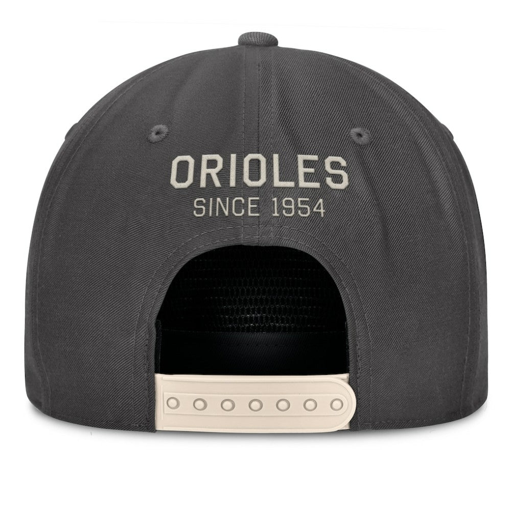 Baltimore Orioles Closer Adjustable Hat Charcoal