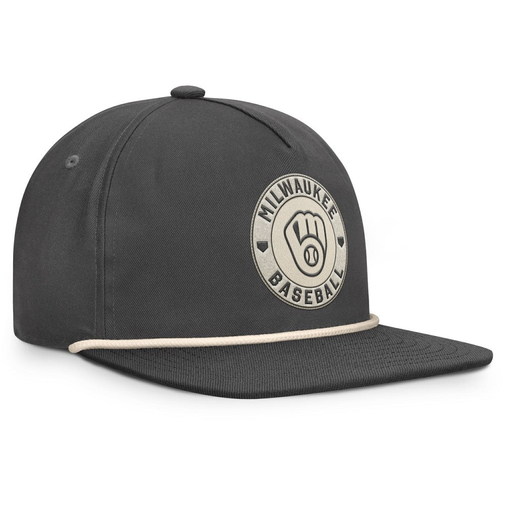 Milwaukee Brewers Closer Adjustable Hat Charcoal