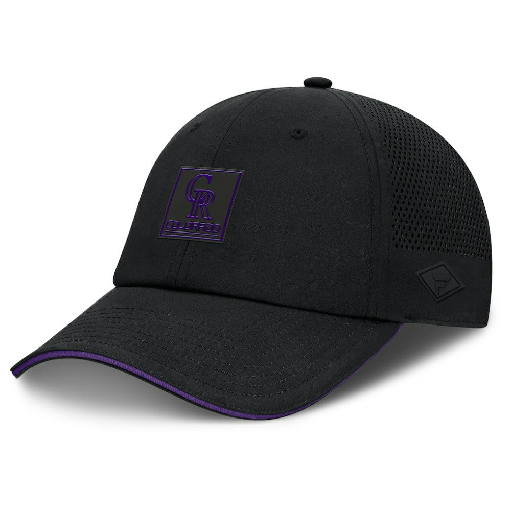 Colorado Rockies Level Up Driver Adjustable Hat Black