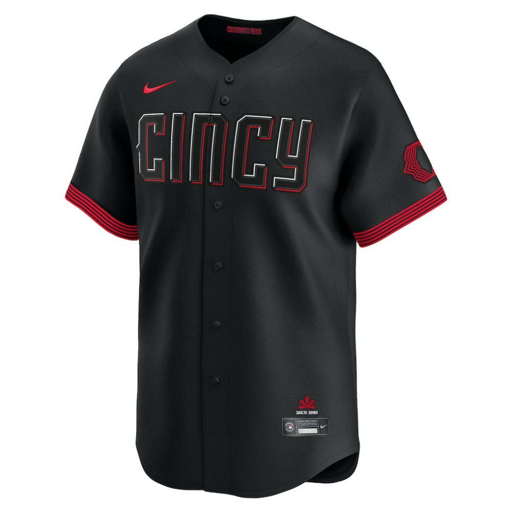 Elly De La Cruz Cincinnati Reds City Connect Limited Jersey Black