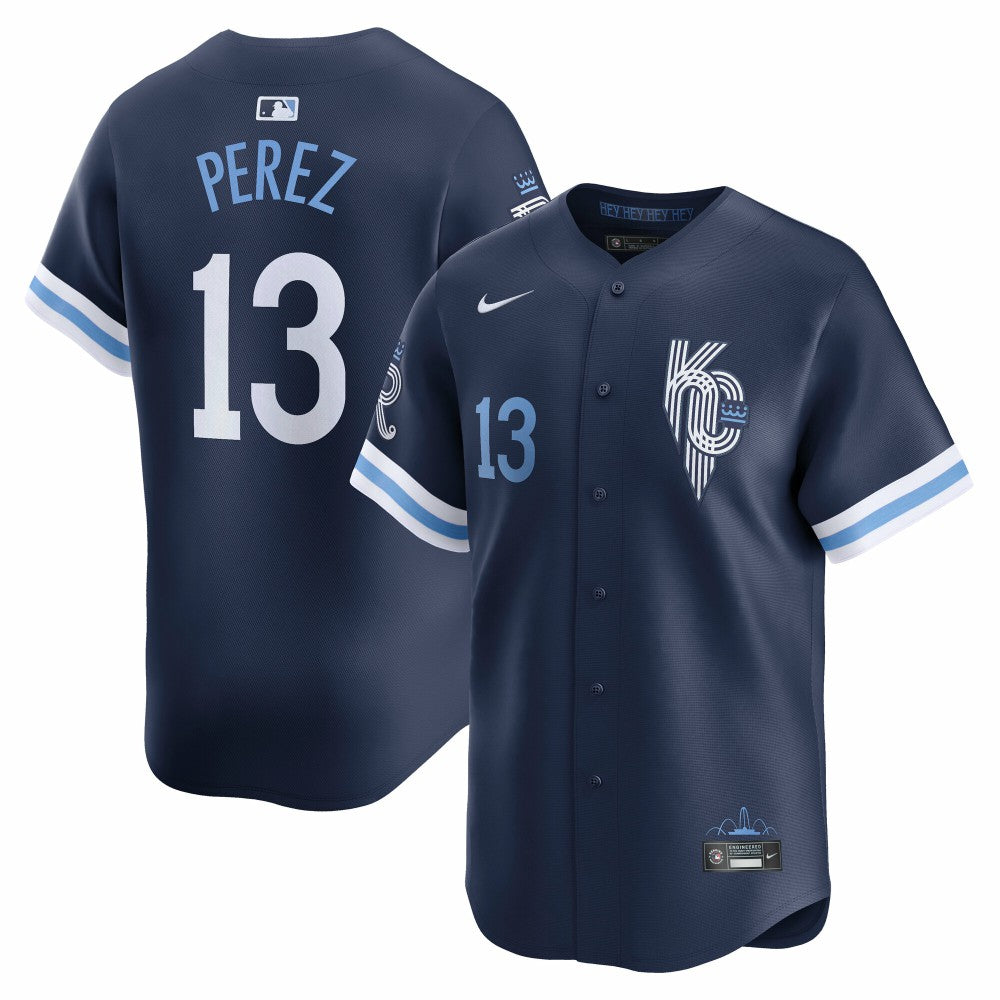 Salvador Perez Kansas City Royals City Connect Limited Jersey Navy