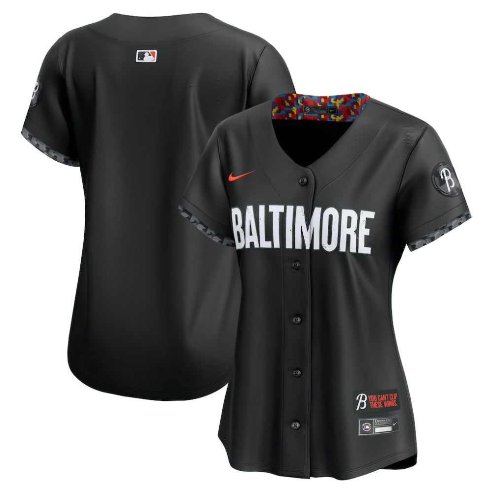 Baltimore Orioles Women's City Connect Limited Jersey Black