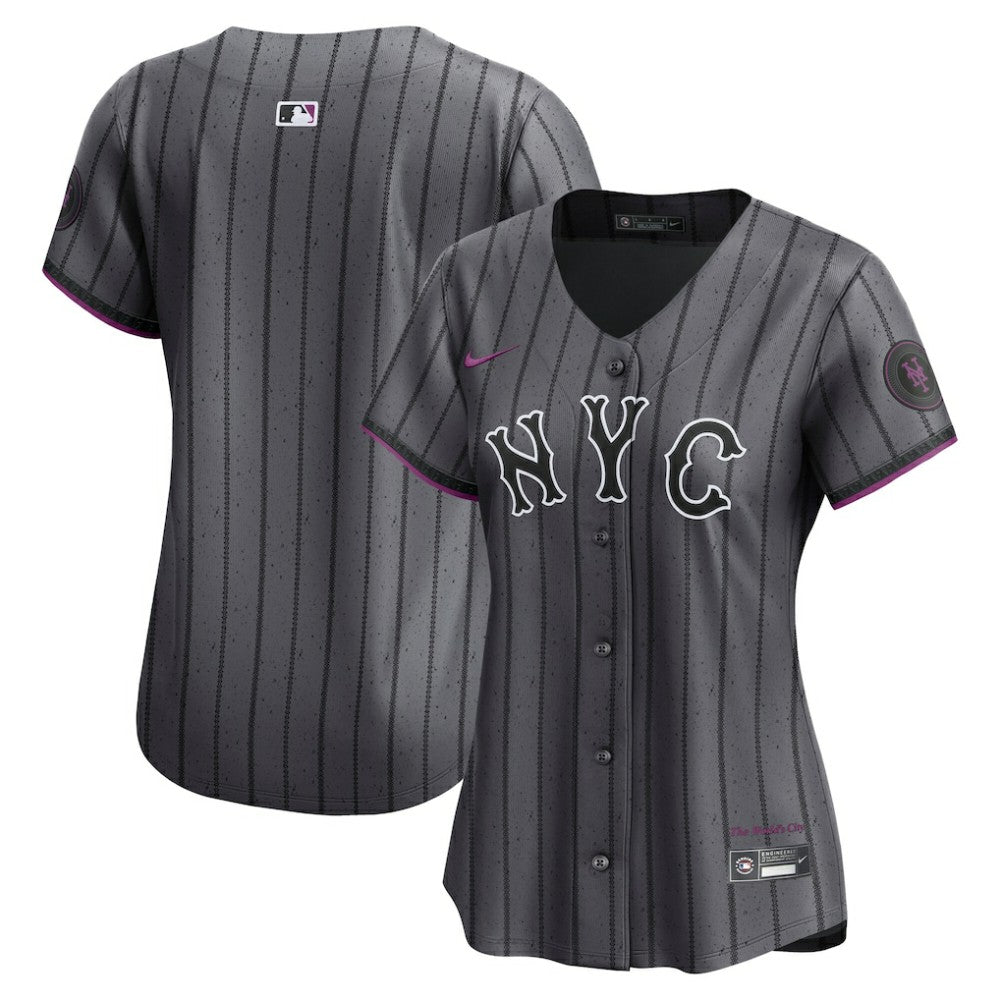 New York Mets Women's City Connect Limited Jersey Gray