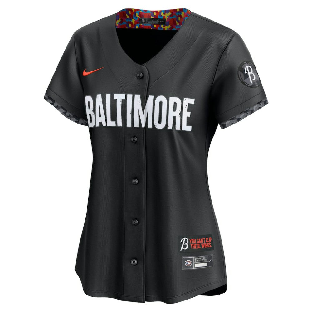 Adley Rutschman Baltimore Orioles Women's City Connect Limited Jersey - Black