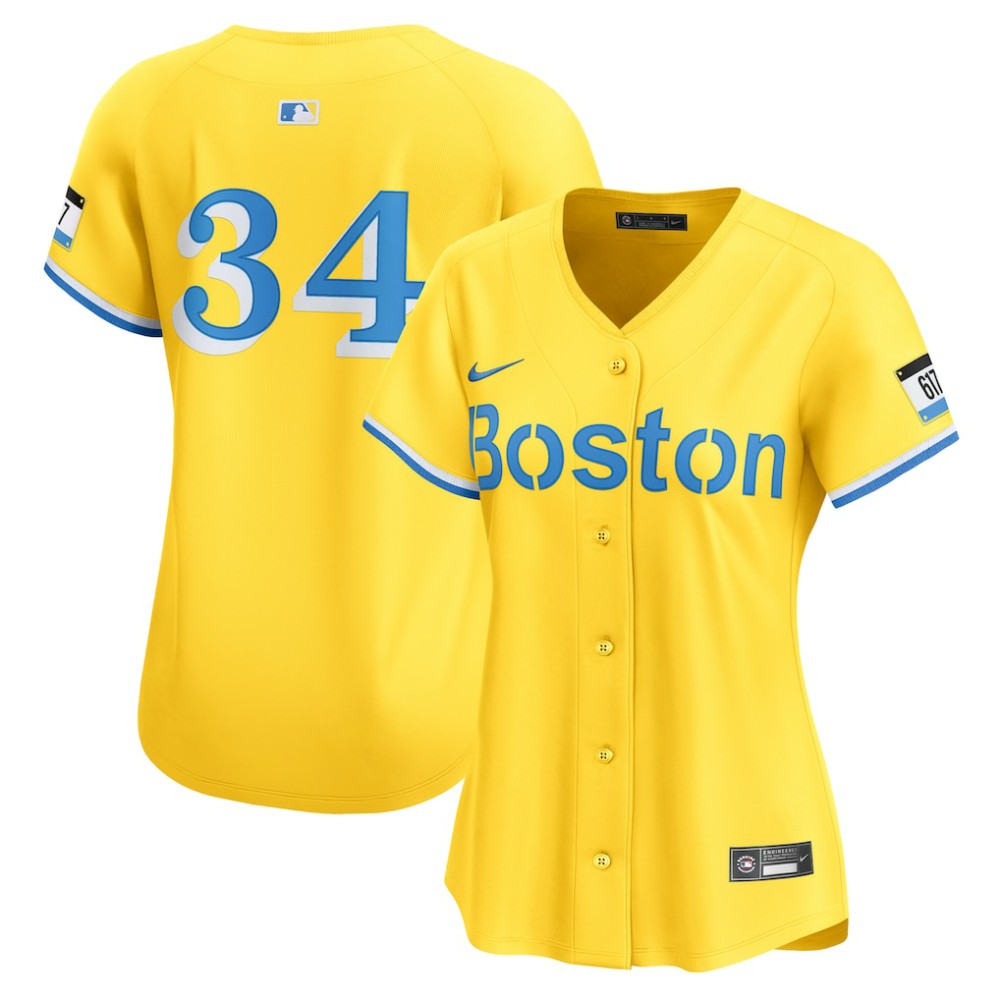 David Ortiz Boston Red Sox Women's City Connect Limited Jersey Gold