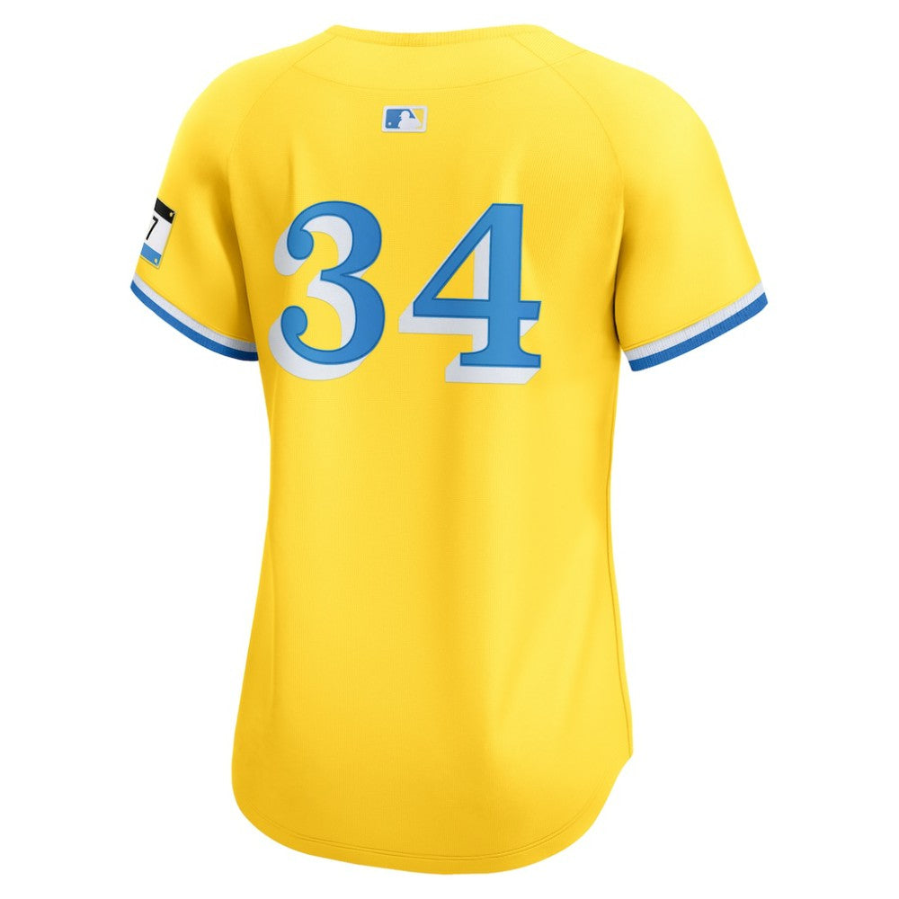 David Ortiz Boston Red Sox Women's City Connect Limited Jersey Gold