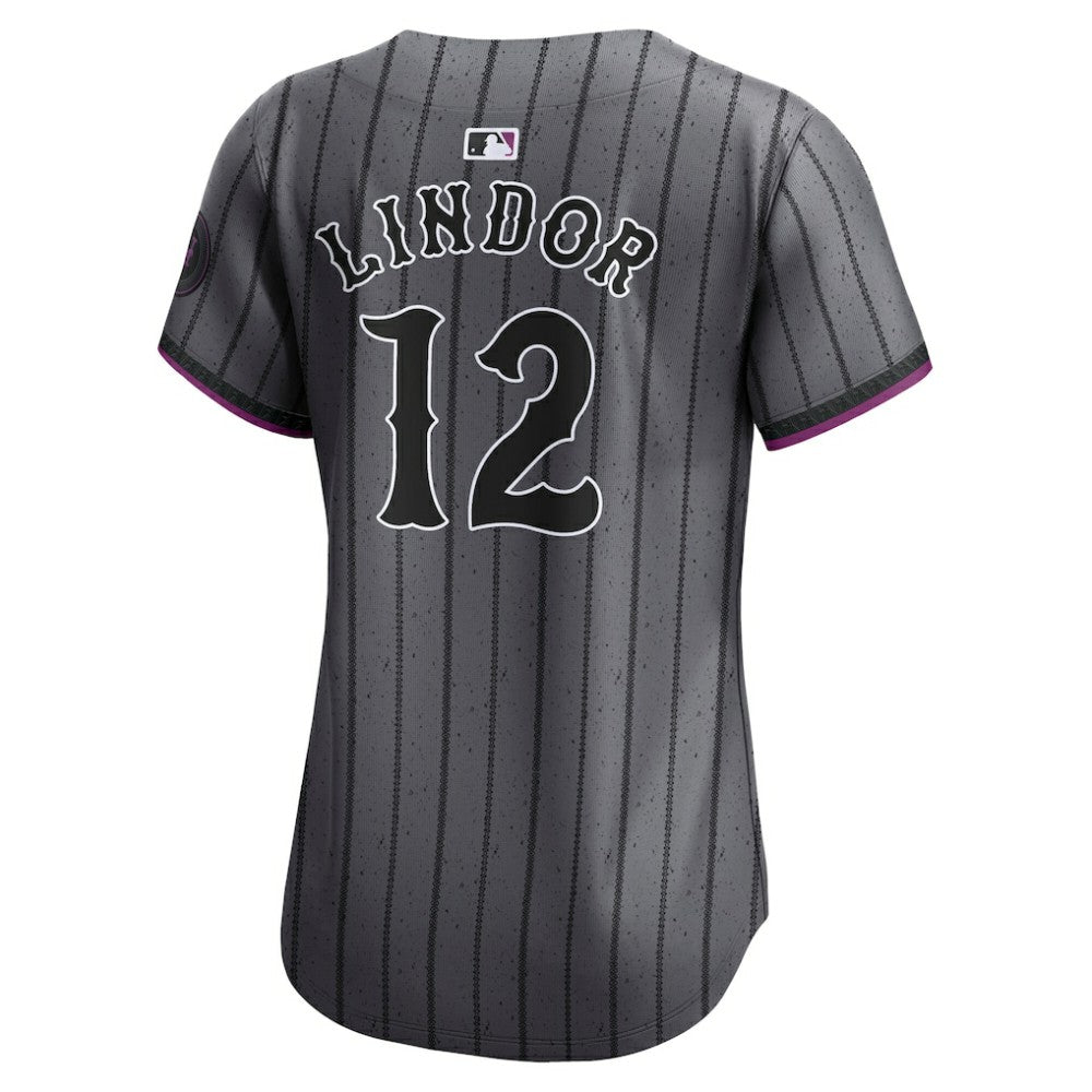 Francisco Lindor New York Mets Women's City Connect Limited Jersey Gray