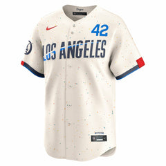 Jackie Robinson Los Angeles Dodgers City Connect Limited Player Jersey Cream