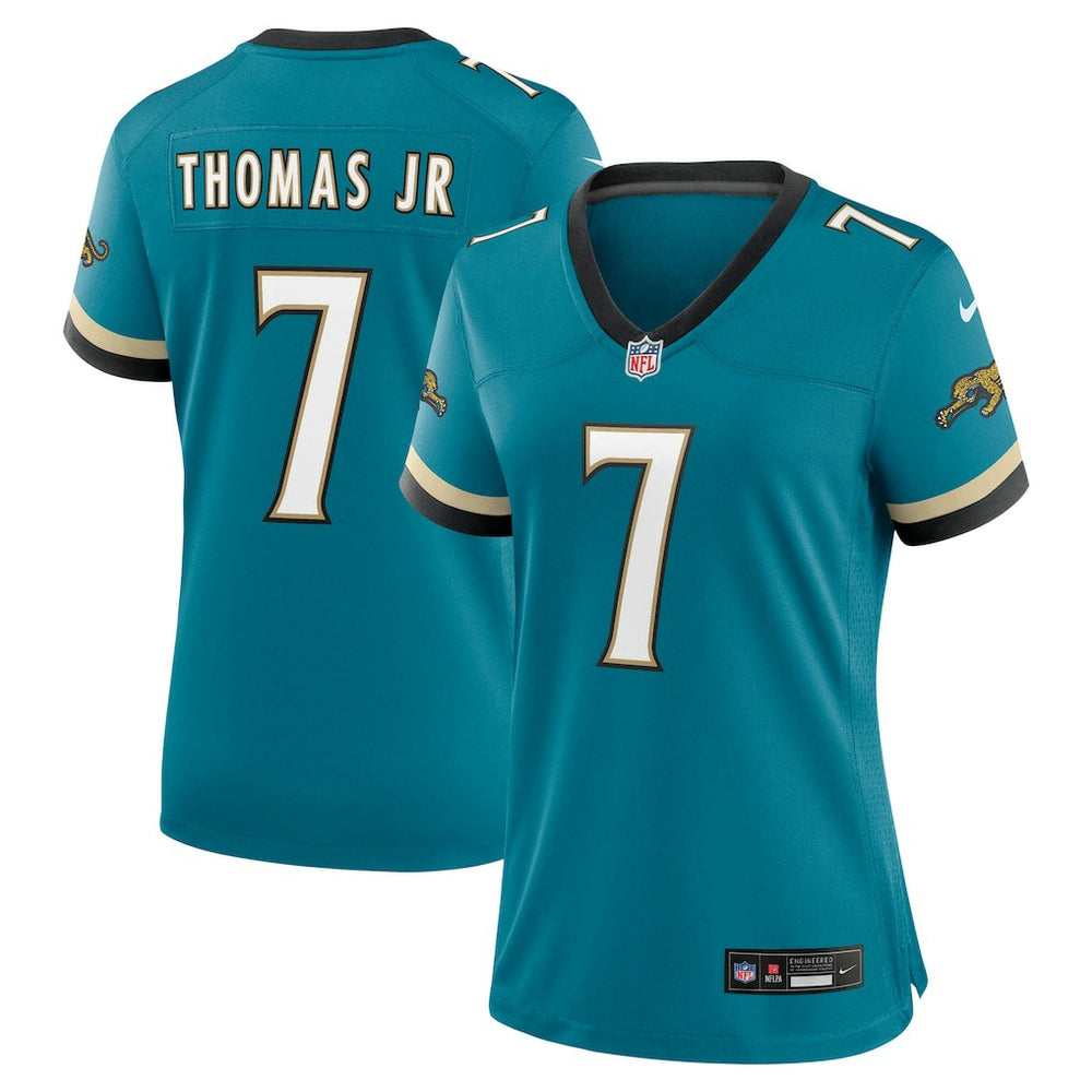 Brian Thomas Jr. Jacksonville Jaguars Women's Prowler Throwback Game Jersey - Teal on sale
