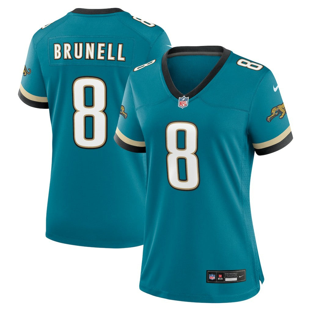 Mark Brunell Jacksonville Jaguars Women's Prowler Throwback Retired Player Game Jersey - Teal discount