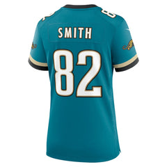 Jimmy Smith Jacksonville Jaguars Women's Prowler Throwback Retired Player Game Jersey - Teal discount
