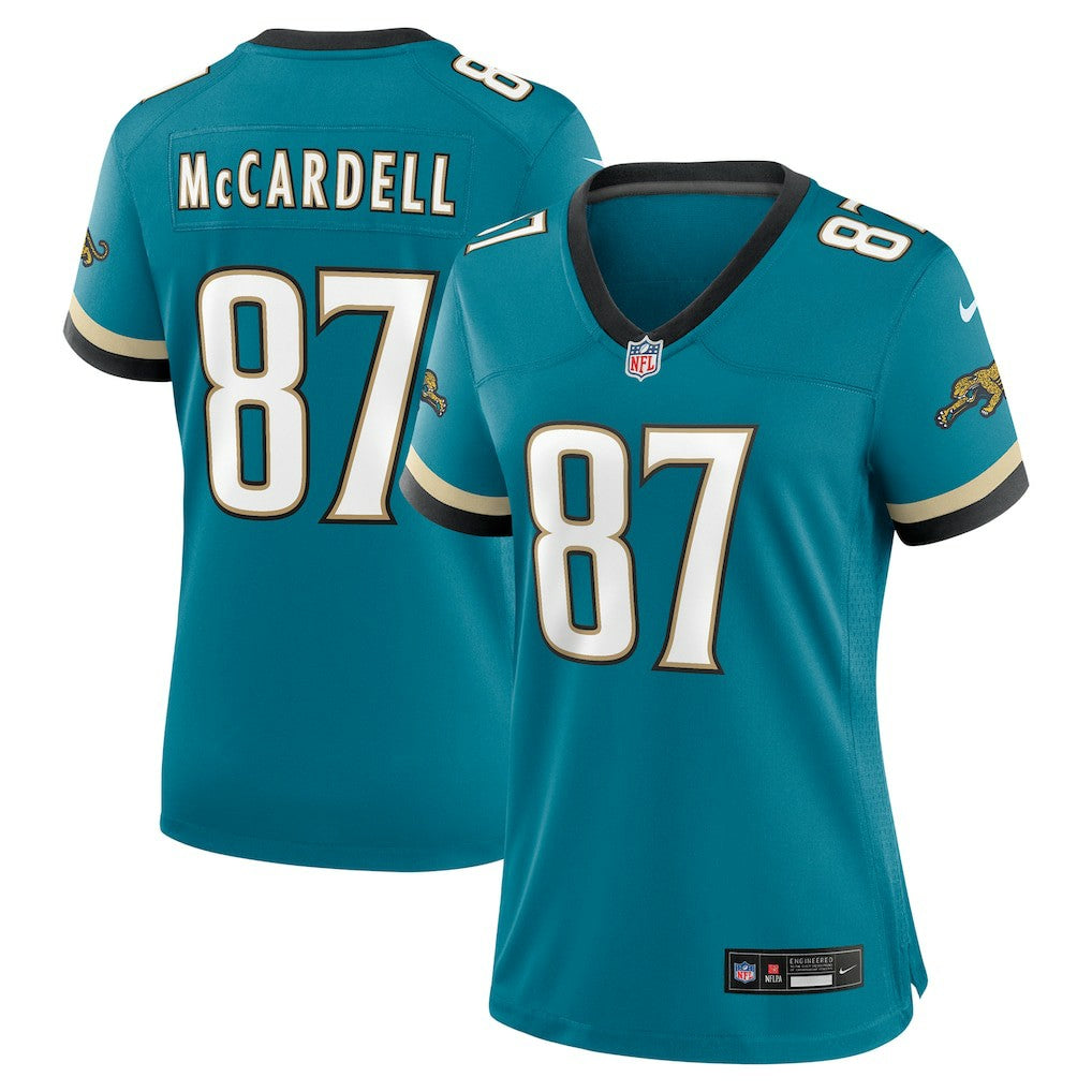Keenan McCardell Jacksonville Jaguars Women's Prowler Throwback Retired Player Game Jersey - Teal online