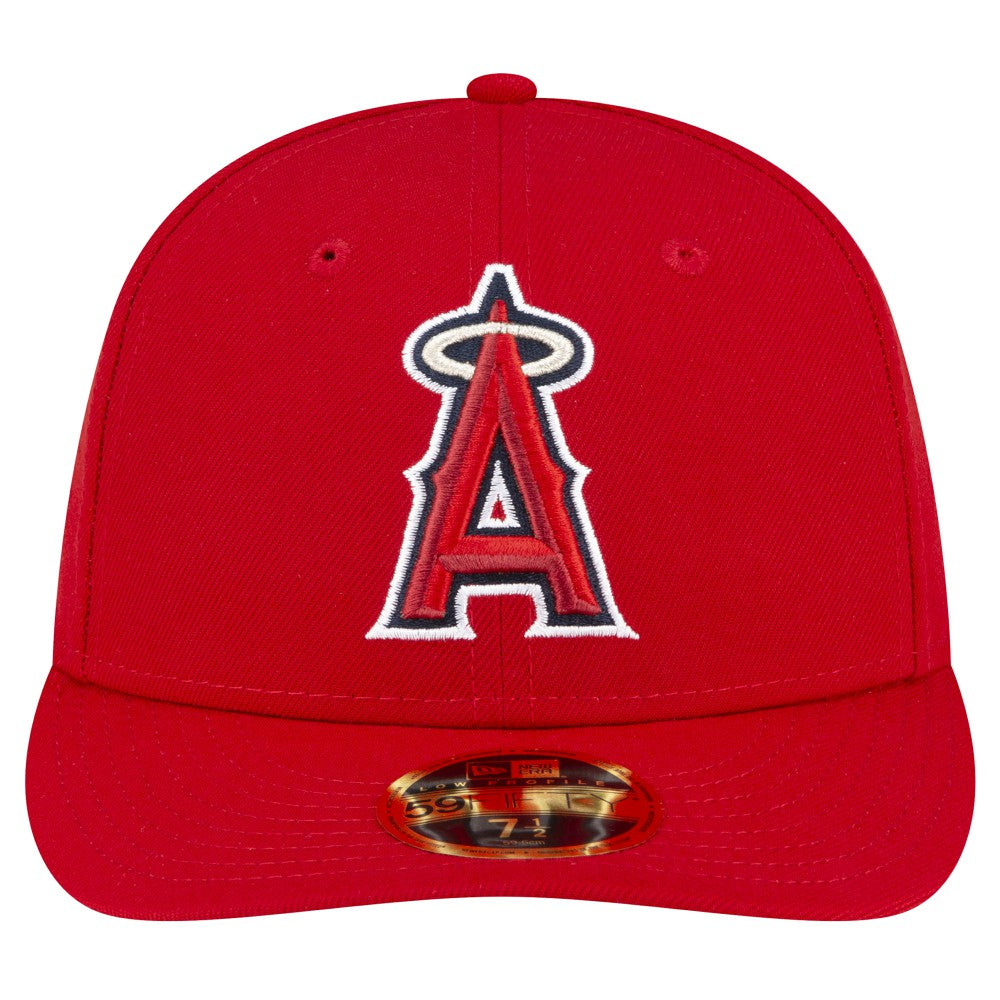 Los Angeles Angels Game Authentic Collection On-Field Low Profile 59FIFTY Fitted Hat Red