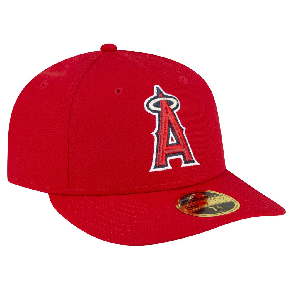 Los Angeles Angels Game Authentic Collection On-Field Low Profile 59FIFTY Fitted Hat Red