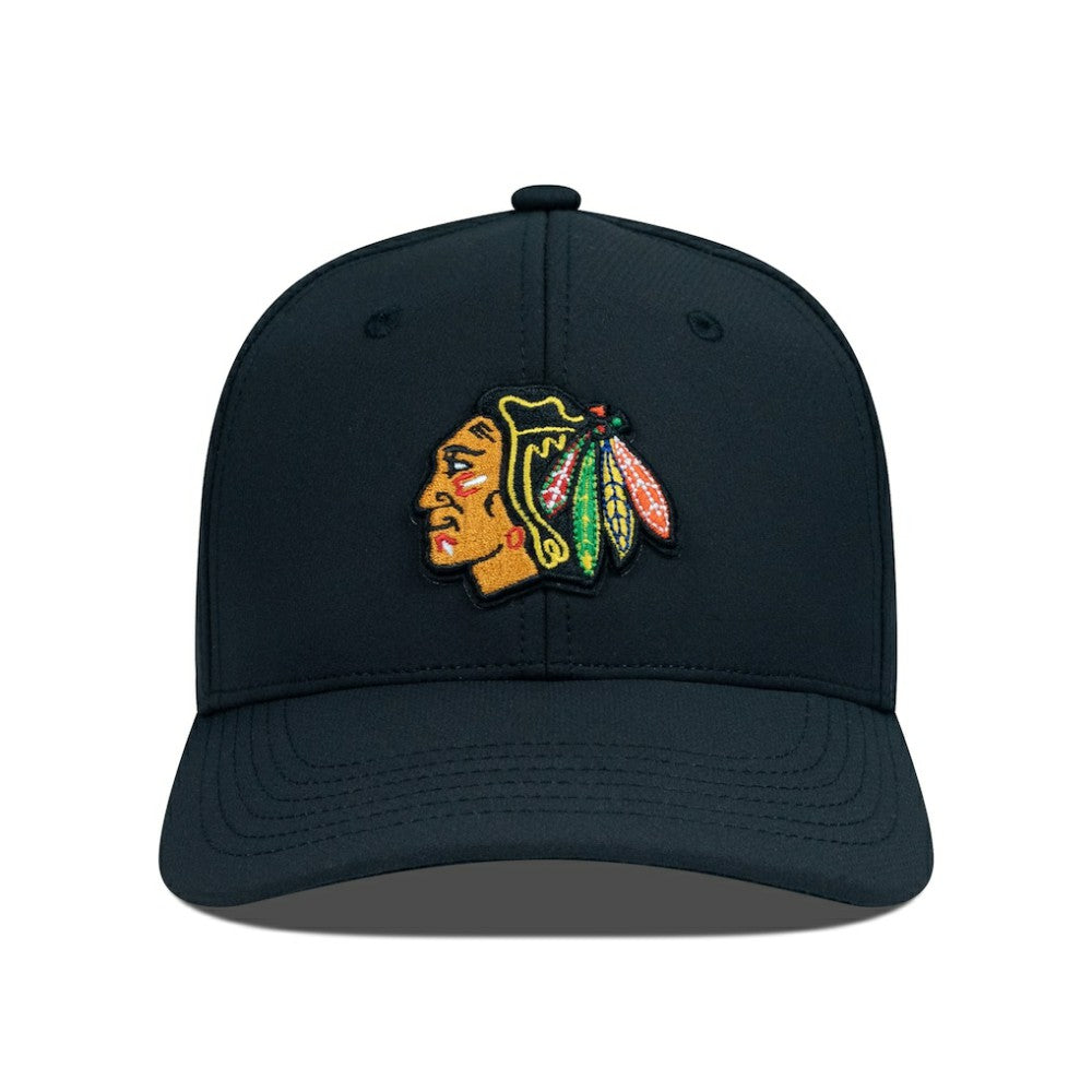 Chicago Blackhawks Levelwear Rise Flex Hat - Black Hats