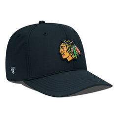 Chicago Blackhawks Levelwear Rise Flex Hat - Black Hats